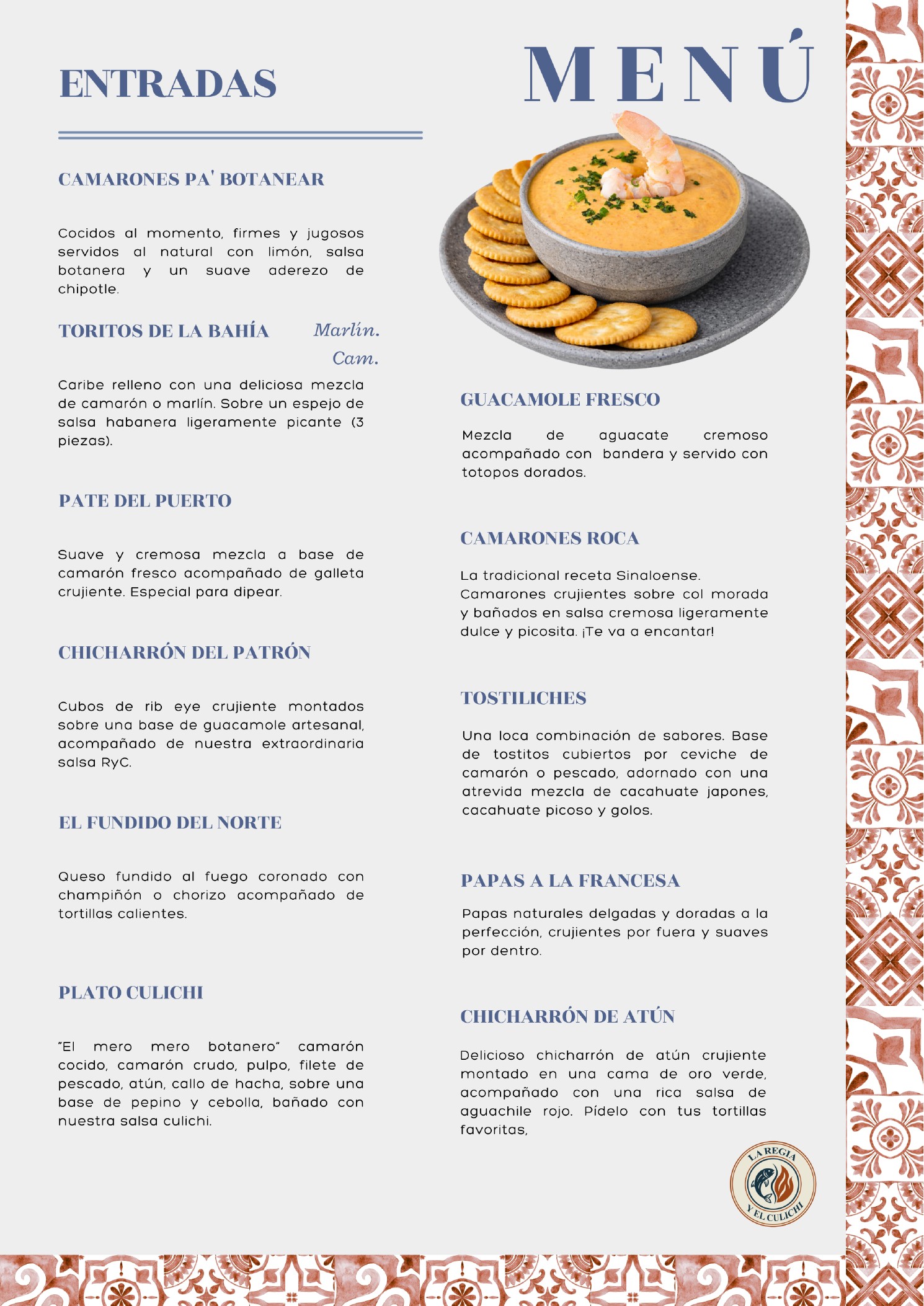 Menú de alimentos página 2