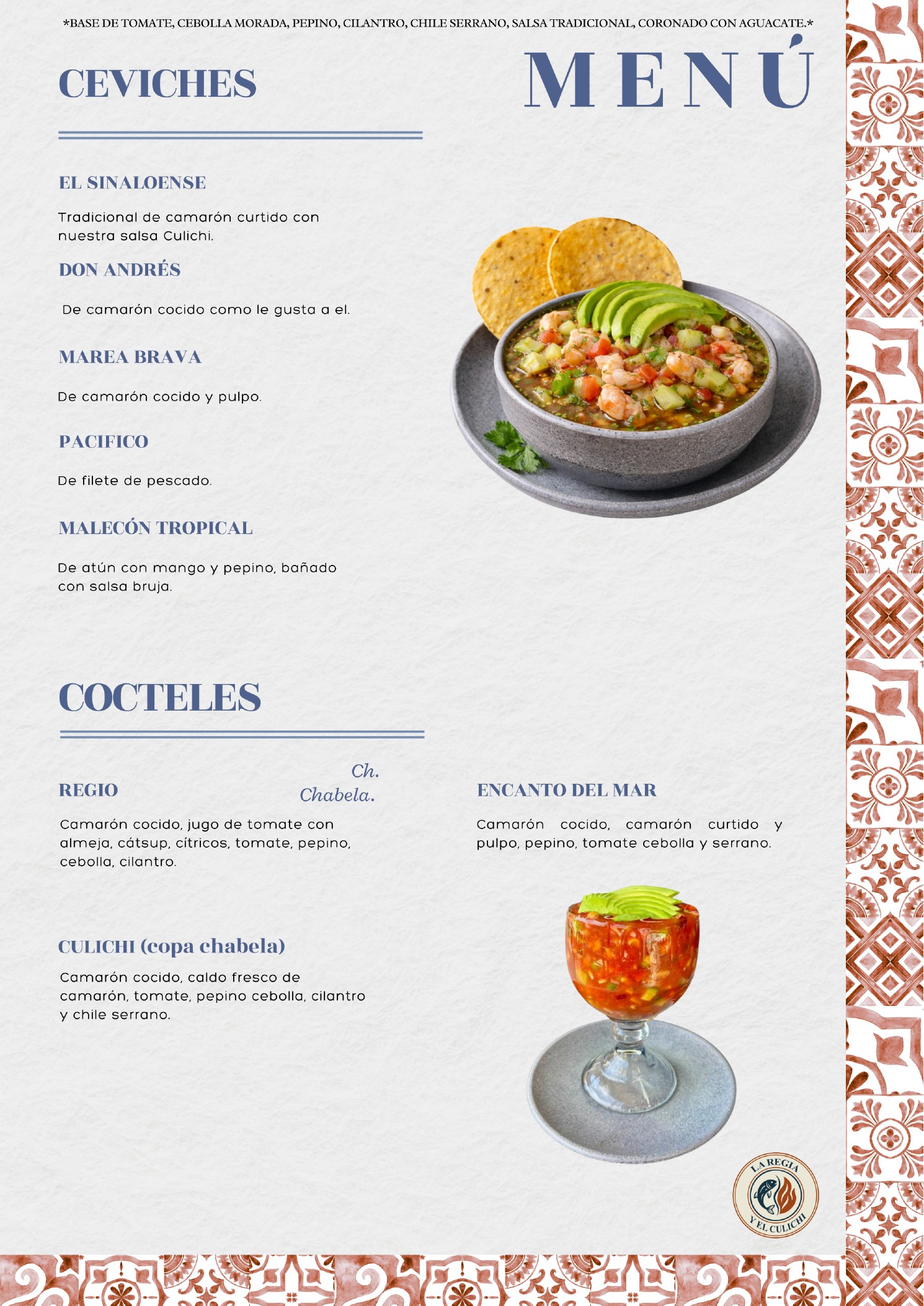 Menú de alimentos página 4